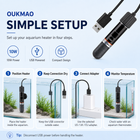 OUKMAO USB aquarium heater installation guide