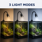OUKMAO USB Clip-On Aquarium Spotlight with Flexible Gooseneck