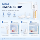 OUKMAO USB Aquarium Internal Filter 3.5W – Quiet Nano Fish Tank Filter with Spray Bar & Adjustable Water Outlet