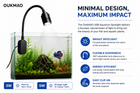 OUKMAO USB Clip-On Aquarium Spotlight with Flexible Gooseneck
