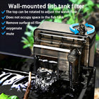 OUKMAO Slim Wall-Mounted Aquarium Filter – 160L/H, Up to 20L