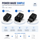 OUKMAO USB Power Adapter for Aquarium Equipment | US / UK / EU Plug | 5V USB Power Supply