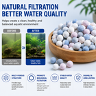OUKMAO Aquarium Quartz Filter Media Balls – Biological Filtration Media