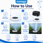 OUKMAO Aquarium Air Stone Disc – Fine Bubble Oxygen Diffuser