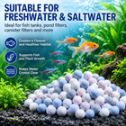 OUKMAO Aquarium Quartz Filter Media Balls – Biological Filtration Media