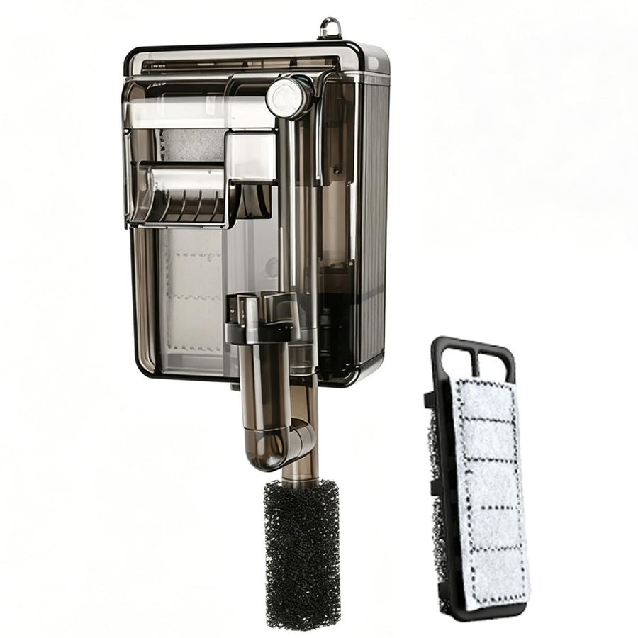 OUKMAO Slim Wall-Mounted Aquarium Filter – 160L/H, Up to 20L